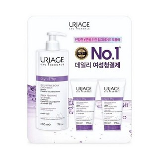유리아쥬 진피 데일리 여성청결제 500ml+50mlx2, 3개