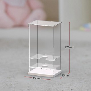 응원봉 거치대 아크릴 케이스 아이돌 보관함 기념 선반 전시 스탠드 사각 2단 진열대 보관, 싱글, 1개