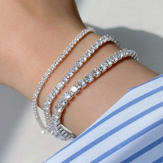 향기레시피 써지컬스틸 스와로브스키 크리스탈 테니스 팔찌