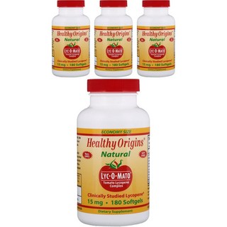 Healthy Origins Lyc-O-Mato番茄萃取紅素複合軟膠囊 15mg, 180顆, 4罐
