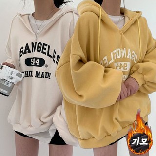 귀여운 루즈핏 반집업 겨울후드티 나른한 후드 맨투맨 간절기 셔링 맨투맨티