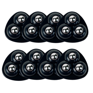 러슈브 접착식 가구 이동 바퀴 캐스터, 블랙, 8개