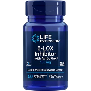 라이프익스텐션 5-LOX Inhibitor with ApresFlex 보스웰리아 100 mg 60 Vegetarian Capsules, 60정, 1개