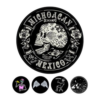 스컬 해골 타투 자석 그립톡 핑거 스마트톡 링, 하트 블랙, 09. 팜 웨이브 씬, 1개