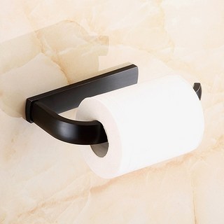 추카상점 벽부착 화장지걸이 블랙 욕실브라켓걸이, 1개