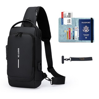 베네피온 유럽여행 도난방지가방 RFID 차단 크로스백 여행용 슬링백