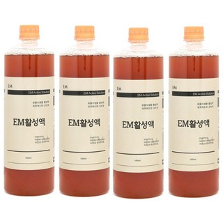 이엠그린 EM(이엠)활성액 1리터 4병세트, 1L, 4개