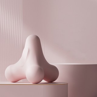 ACDI 다목적 근육 이완 스트레칭 사각 파스텔 마사지볼, 1개, 핑크