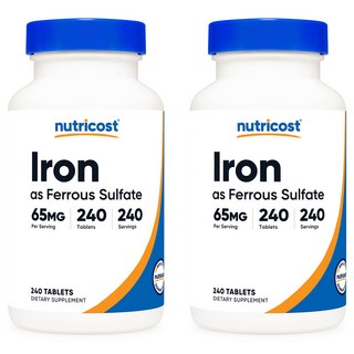뉴트리코스트 철분 제1철 65mg 240캡슐, 240정, 2개