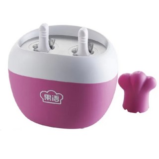 果語 急速快速製冰棒機 2孔 健康零食自己做 免插電, 櫻花粉, 1個