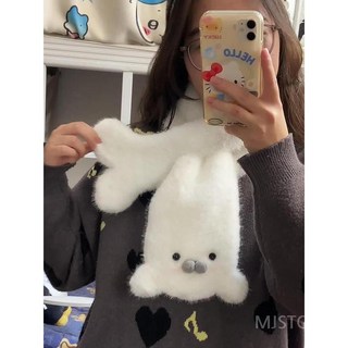 하프물범목도리 귀여운 작은 물개 스카프