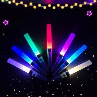 LED 8색 변환 막대 응원봉/ 콘서트 집회 야광봉, 1개, 흰색 손잡이