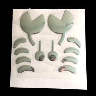 螃蟹造型車貼 創意汽車特色LOGO貼紙 立體個性貼飾 車用防水裝飾貼 可愛風格車身貼紙, 螃蟹 (銀色), 1個