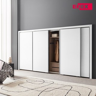 에넥스 ExW 안나 슬라이딩 붙박이장 300cm 9자 10자 11자 12자 안방 시공, 진그레이