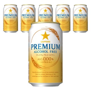 無酒精啤酒風味飲, 6罐, 350ml