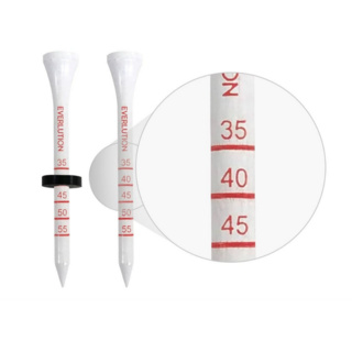 플라스틱 눈금 골프티 스크린골프 동일규격 롱티 에벌루션, 흰색+빨강, 1개, 83MM티 플라스틱티 25