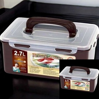 핸들형 초코색 직사각용기 33호 2.7L 김장용품 김치냉장고김치통 김치냉장고용기 김장준비