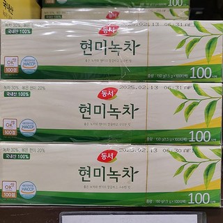 동서 현미녹차, 1.5g, 100개입, 3개