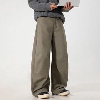 유루 남성용 와이드 루즈핏 캐주얼 팬츠 / MK2473
