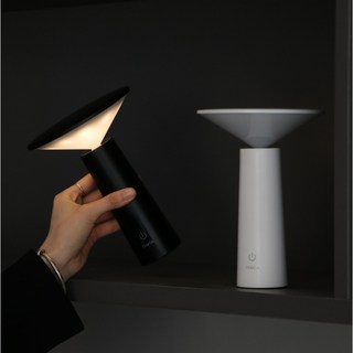 TEMOA 수면 침실 무드등 미니 LED 거실 무선 수면등, 블랙