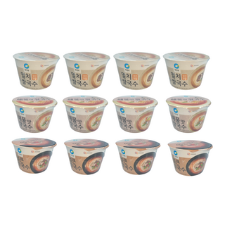 청정원 멸치쌀국수4개+얼큰쌀국수4개+해물쌀국수4개 총 12개, 해물4개+얼큰4개+멸치4개, 1개