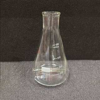 立騰玻璃 震盪三角瓶 實驗玻璃 凹槽錐形瓶 三角燒瓶 三角燒杯, 1個, 250ml, 250ml