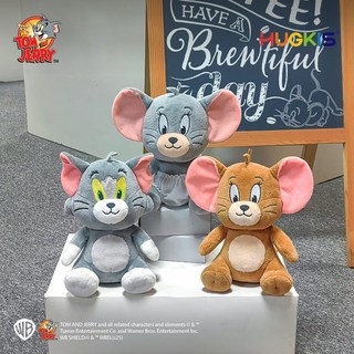 【台灣出貨】貓和老鼠毛絨玩具禮盒套裝湯姆貓公仔生日玩偶娃娃兒童禮物批發, 35cm變形傑利鼠（保齡球形款）,正版授權, 1個