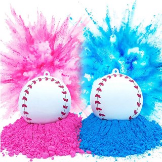 性別揭曉棒球一組兩顆 性別派對道具 猜性別佈置 寶寶性別遊戲 高品質