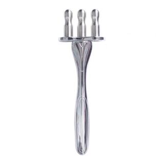 排酸棒 磁叉棒 磁穴 磁性磁疗 经络三叉颈椎 疏通淋巴 舒筋活络 二三四棒 美容院 指壓磁力棒 點穴 曲線棒 經絡按摩棒, 1個, 三叉圓頭【排酸棒】, 三叉圓頭【排酸棒】