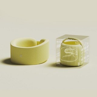 EVERYTHINK 頸托 防低頭 支撐頸椎 護頸枕 旅行便攜, 1個, EC2茉莉黃/贈收納袋