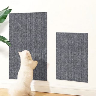 Fowod 접착식 고양이 스크래치 대형 부착형 캣패드 긁는패드, 1개, 회색