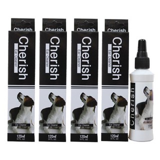 체리쉬 강아지 귀 세정제, 4개, 120ml
