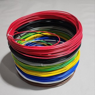 HIV 단선 1.5SQ 2.5SQ 10미터 단위 절단판매 옥내배선 스위치 콘센트 기능사 실기, 1.5SQ 10M, 녹-황색, 1개