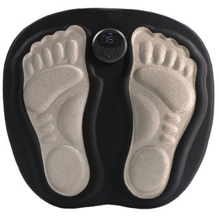 [TTP INC] 뭉친근육 이완 수축 마사지/EMS 저주파 펄스기술 발마사지기/풋조아 무선 저주파 마사지패드/하루 15분 하체관리 디바이스, 블랙&그레이, 발마사지기 풋조아