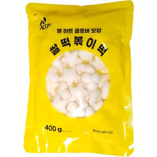 굿푸드365 우리쌀로 만든 별 하트 크로버 모듬모양 떡볶이떡 300g, 400g, 10개