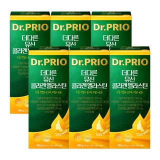 닥터프리오 더다른 뮤신 콜라겐 엘라스틴 14포, 280g, 6개