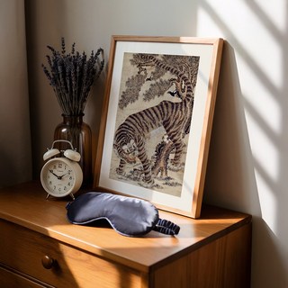 한국화 민화 풍속화 까치와 호랑이 호작도 인테리어 캔버스 포스터 인테리어/07.호작도, A3 캔버스 포스터(297x420mm)