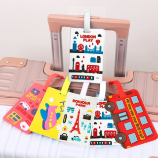 1+4 캐릿비 캐리어 네임택 여행 이름표 5종세트