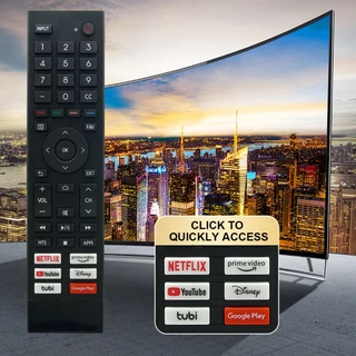 Hisense 4K UHD 안드로이드 스마트 TV 75A6G 용 새 ERF3J80H 리모콘, 01 Black