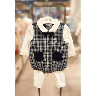 아가방 피터 체크 바디수트상하세트 (01S527905) 207221