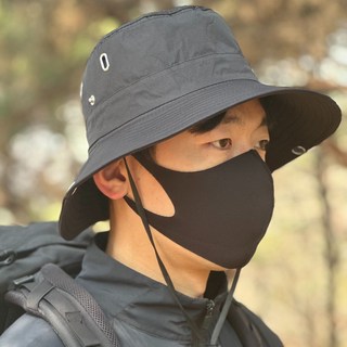 문라이트 빅사이즈 대두 등산모자 낚시모자 53~63cm, 블랙