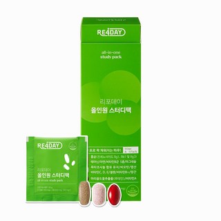 리포데이 올인원 스터디팩 홍삼 + 옥타코사놀 + 테아닌 + 멀티비타민, 49.5g, 1개