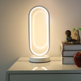 Danni 침실 인테리어 수면등 LED 조명 무드등, 타원형, 화이트