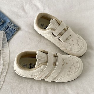 10.21休閒平底鞋 時尚板鞋 复古美式拼色德训鞋女2025秋季新款魔术贴板鞋學生平底休閒小白鞋