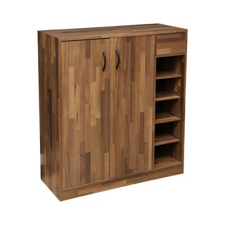 MIT收納家6層雙門鞋櫃, 集成木紋, 1