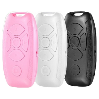 多功能藍牙自拍遙控器，無線遙控拍照錄影，輕巧便攜，多種手機適用, 純淨白, 1個