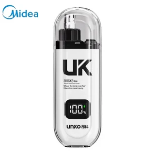 Midea 코털 트리머 귀털을 위한 휴대용 무통 여행용 충전식, 03 White