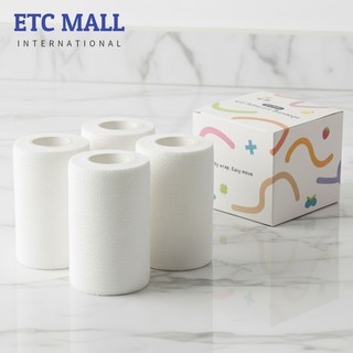 이티씨몰 자가점착 밴드 10cm 압박붕대 3+1 화이트, 4개