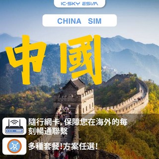 洲際電通 中國內地網卡 - 日流量型實體卡, 1個, 高速1GB/日,5