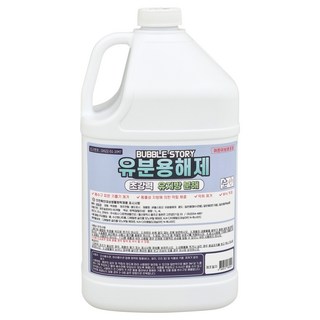 버블스토리 유분용해제 유지방분해제 기름분해 배관세정제, 1개, 4L